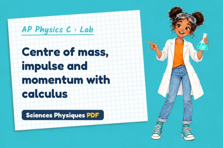 Centre of mass lab for AP Physics C: practical with sample results (free PDF download)