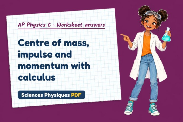 Centre of mass worksheet answers for AP Physics C (free PDF download)