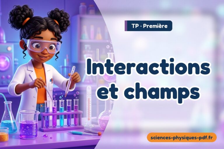 Interactions et champs : TP de physique-chimie en première – PDF gratuit à télécharger et imprimer