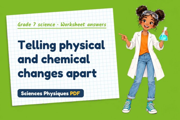 Chemical change worksheet answers for grade 7 science (free PDF download)