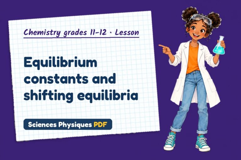 Chemical equilibrium notes and lesson for A Level chemistry (free PDF download)