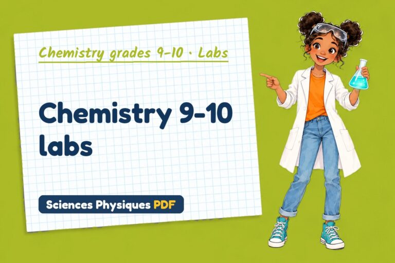 Chemistry 9-10 labs with sample results and answers (free PDF download)