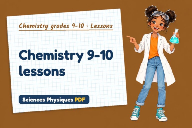 Chemistry 9-10 lessons and notes (free PDF download)