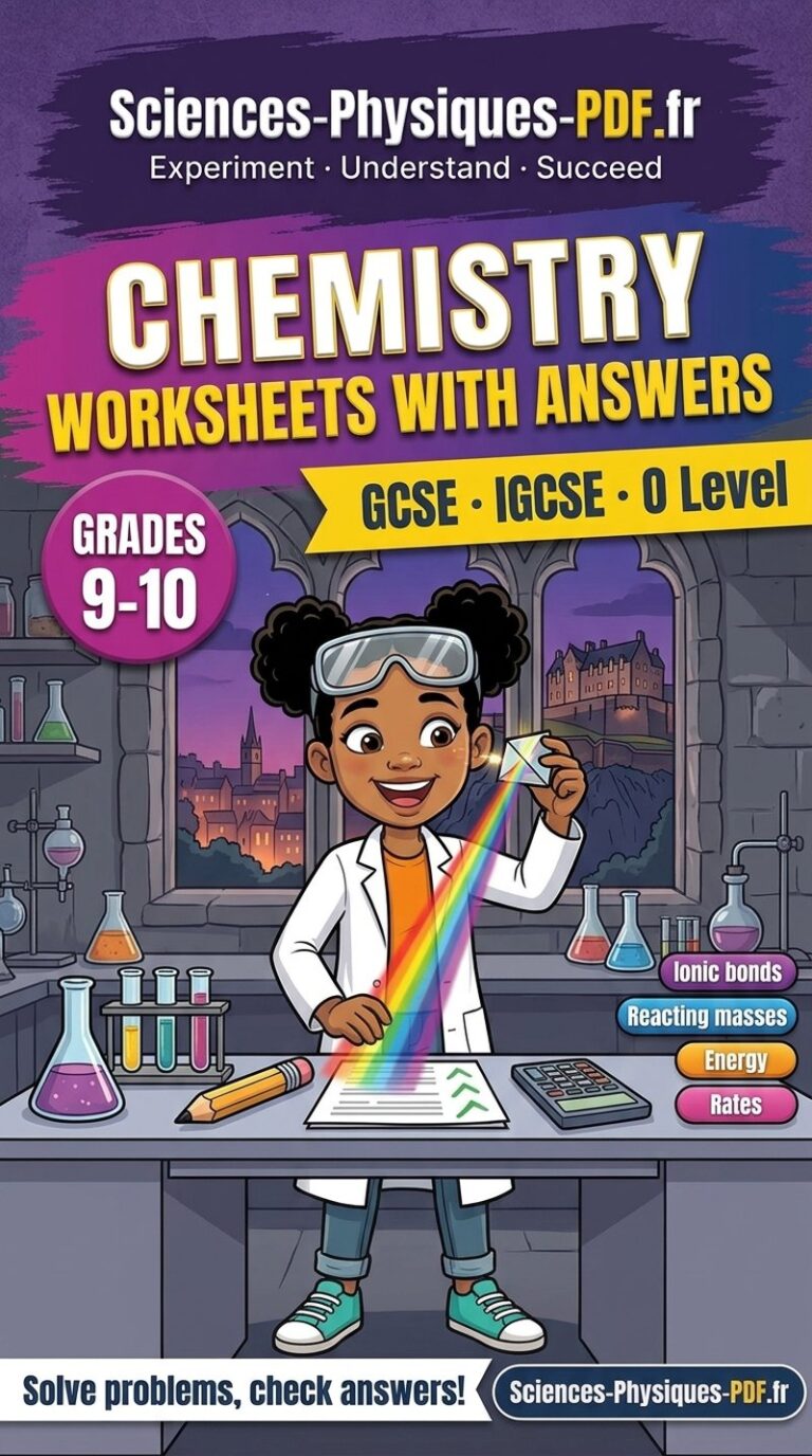 Chemistry grades 9-10 worksheets with answers