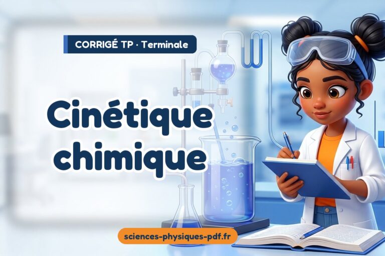 Cinétique chimique : corrigé du TP de sciences physiques terminale – PDF gratuit à télécharger et imprimer