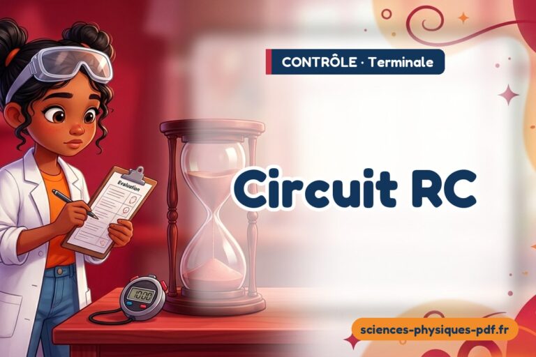Circuit RC : contrôle de sciences physiques en terminale – PDF gratuit à télécharger et imprimer