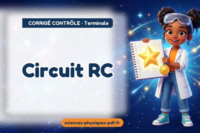 Circuit RC : corrigé du contrôle de sciences physiques terminale – PDF gratuit à télécharger et imprimer
