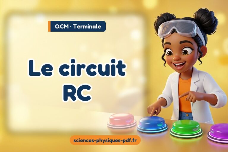 Le circuit RC : QCM de sciences physiques en terminale