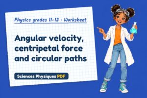 Angular velocity, centripetal force and circular paths