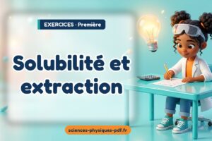 Solubilité et extraction