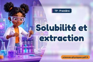 Solubilité et extraction