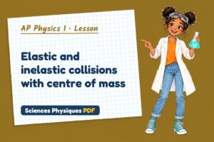 Elastic and inelastic collisions with centre of mass