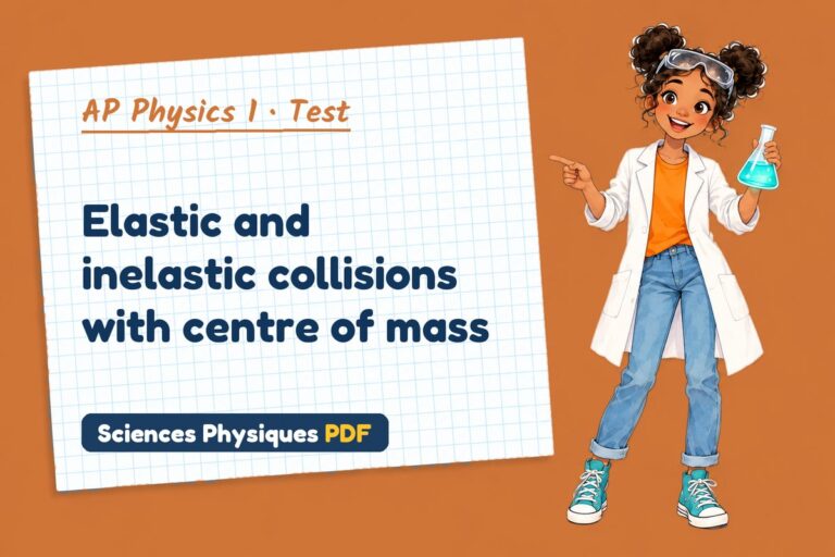 Collisions test with answers for AP Physics 1 (free PDF download)