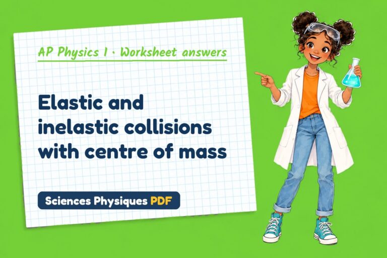 Collisions worksheet answers for AP Physics 1 (free PDF download)