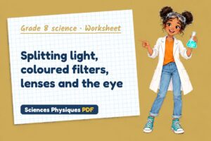 Splitting light, coloured filters, lenses and the eye