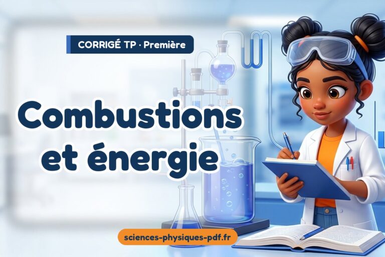 Combustions et énergie : corrigé du TP de sciences physiques première – PDF gratuit à télécharger et imprimer