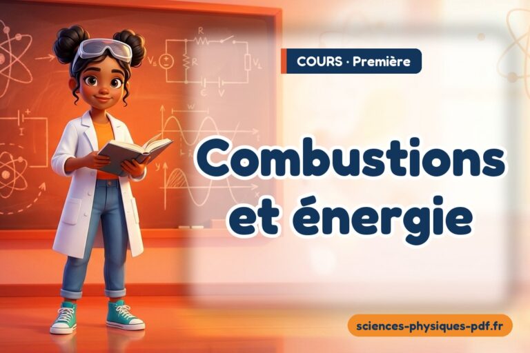 Combustions et énergie : cours de sciences physiques en première – PDF gratuit à télécharger et imprimer