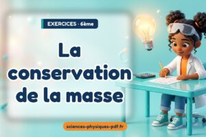 La conservation de la masse