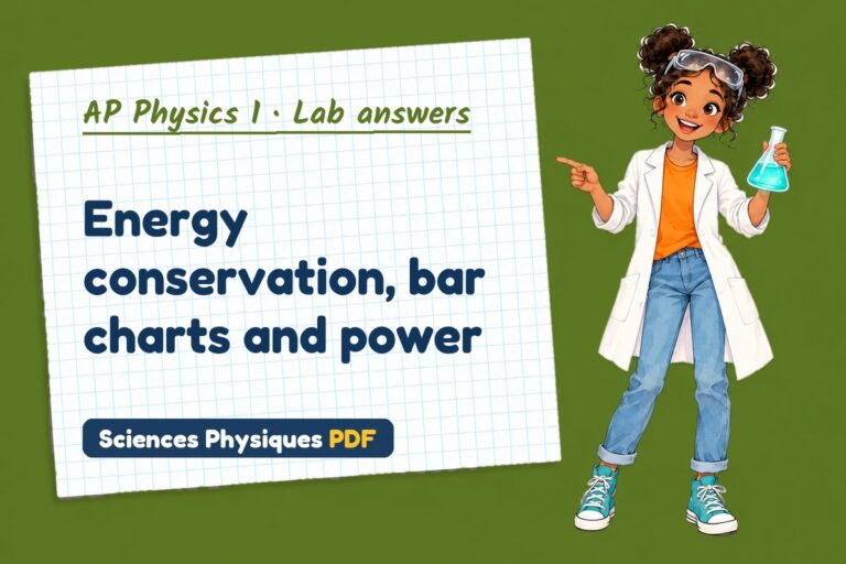 Conservation of energy lab answers for AP Physics 1 (free PDF download)