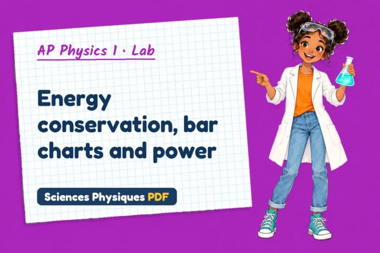 Conservation of energy lab for AP Physics 1: practical with sample results (free PDF download)