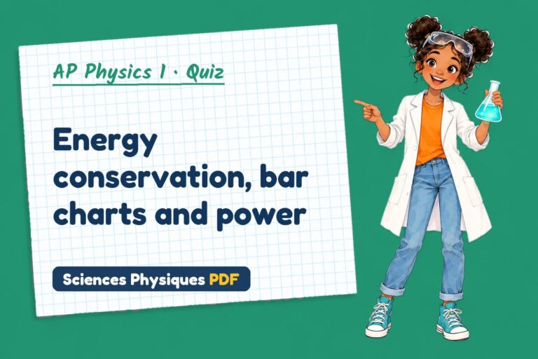 Conservation of energy quiz for AP Physics 1: 10 questions with answers