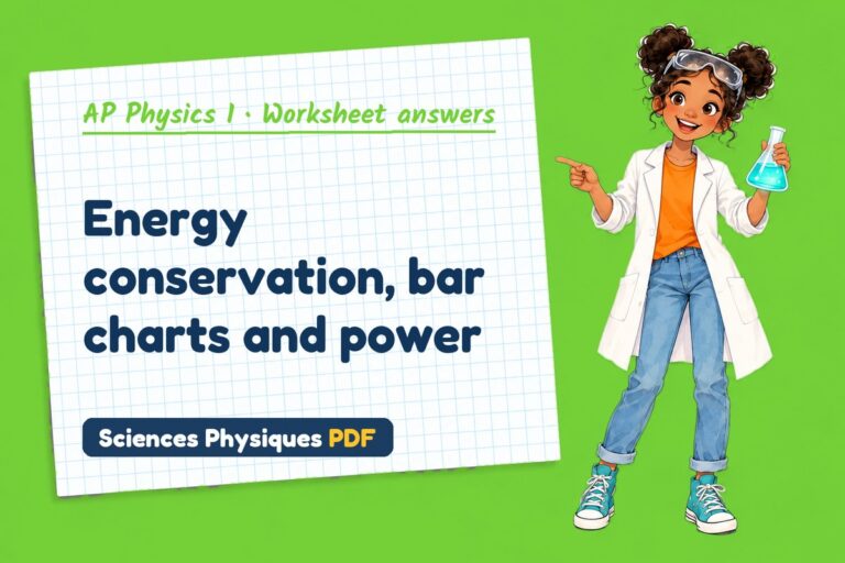 Conservation of energy worksheet answers for AP Physics 1 (free PDF download)