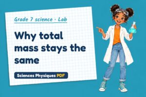 Why total mass stays the same