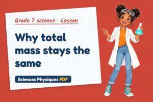 Why total mass stays the same