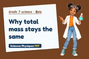 Why total mass stays the same