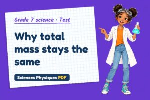 Why total mass stays the same