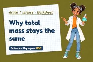 Why total mass stays the same