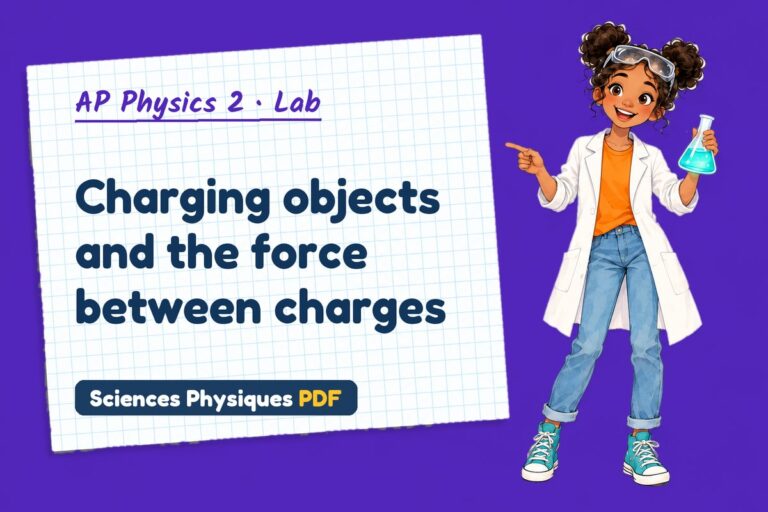 Coulomb’s law lab for AP Physics 2: practical with sample results (free PDF download)