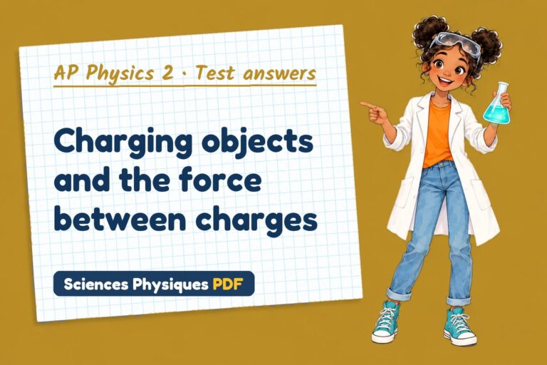 Coulomb’s law test answers and mark scheme for AP Physics 2 (free PDF download)