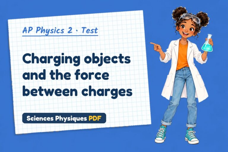 Coulomb’s law test with answers for AP Physics 2 (free PDF download)
