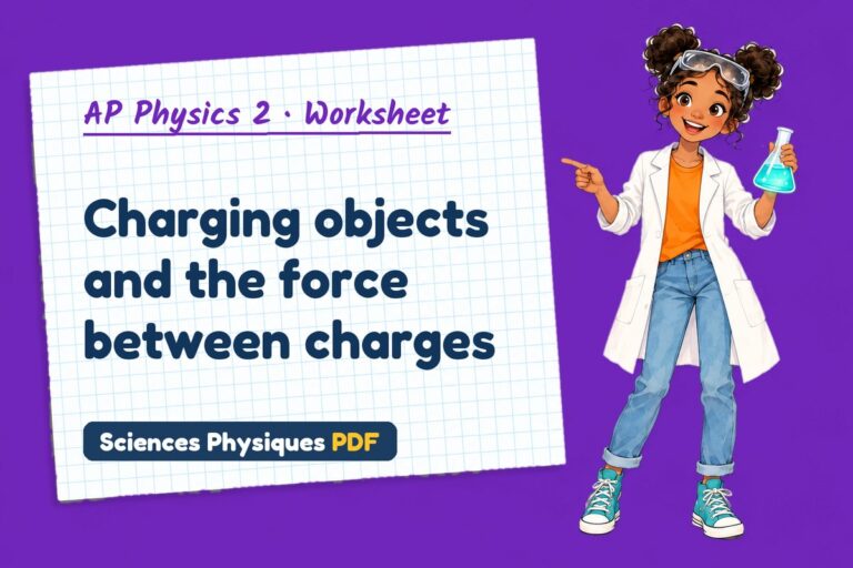 Coulomb’s law worksheet with answers for AP Physics 2 (free PDF download)
