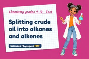 Splitting crude oil into alkanes and alkenes