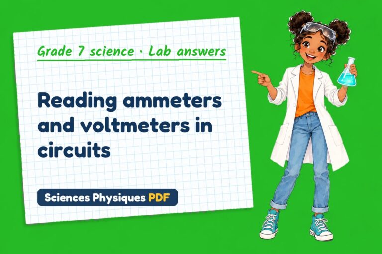 Current and voltage lab answers for grade 7 science (free PDF download)