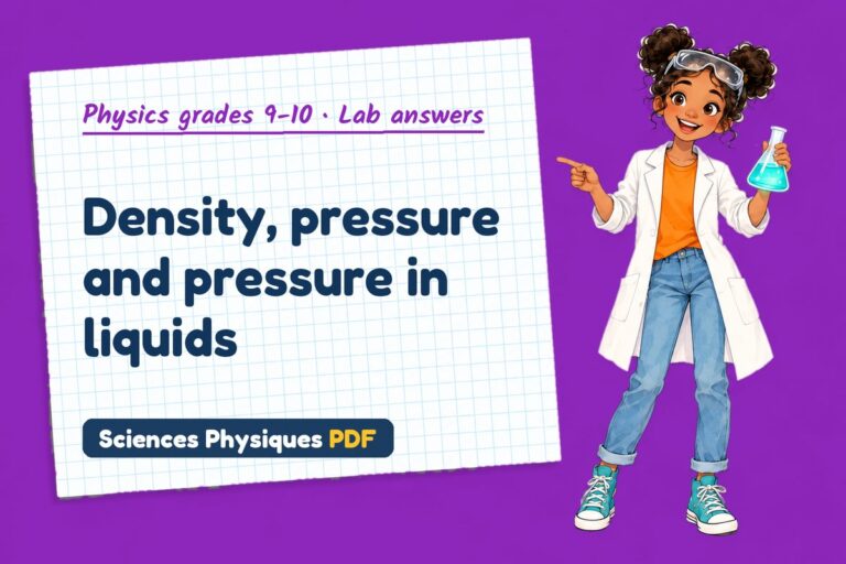 Density and pressure lab answers for GCSE physics (free PDF download)