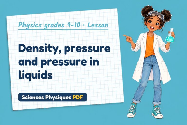 Density and pressure notes and lesson for GCSE physics (free PDF download)