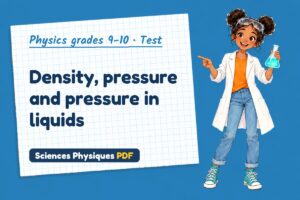 Density, pressure and pressure in liquids