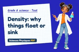 Density: why things float or sink