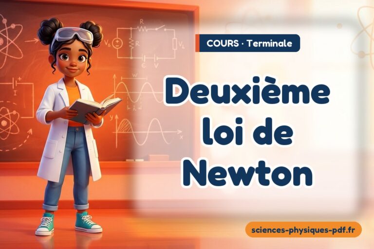 Deuxième loi de Newton : cours de sciences physiques en terminale – PDF gratuit à télécharger et imprimer