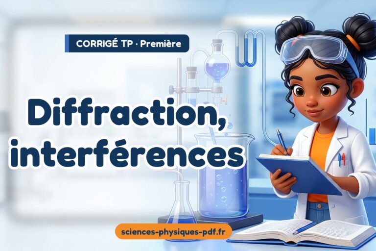 Diffraction, interférences : corrigé du TP de physique première – PDF gratuit à télécharger et imprimer