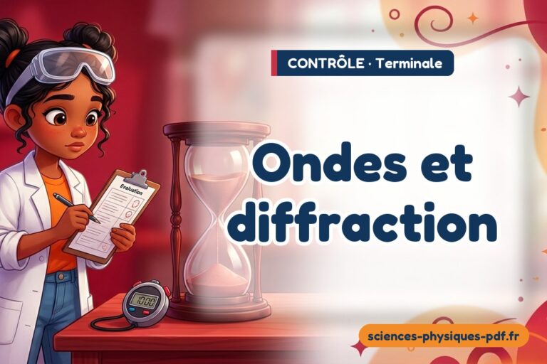 Ondes et diffraction : contrôle de sciences physiques en terminale – PDF gratuit à télécharger et imprimer