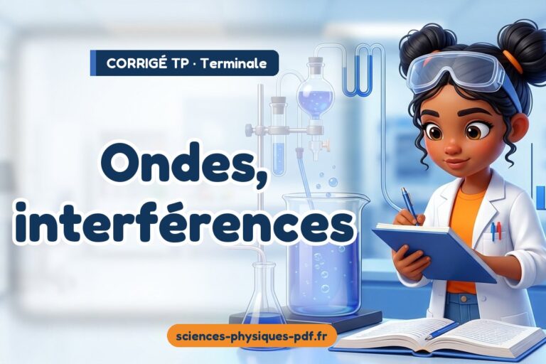 Ondes, interférences : corrigé du TP de sciences physiques terminale – PDF gratuit à télécharger et imprimer