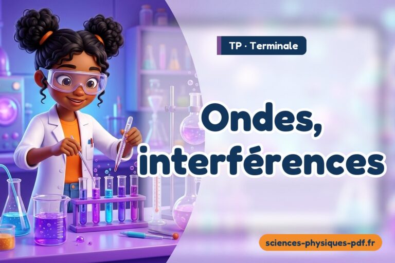 Ondes, interférences : TP de sciences physiques en terminale – PDF gratuit à télécharger et imprimer