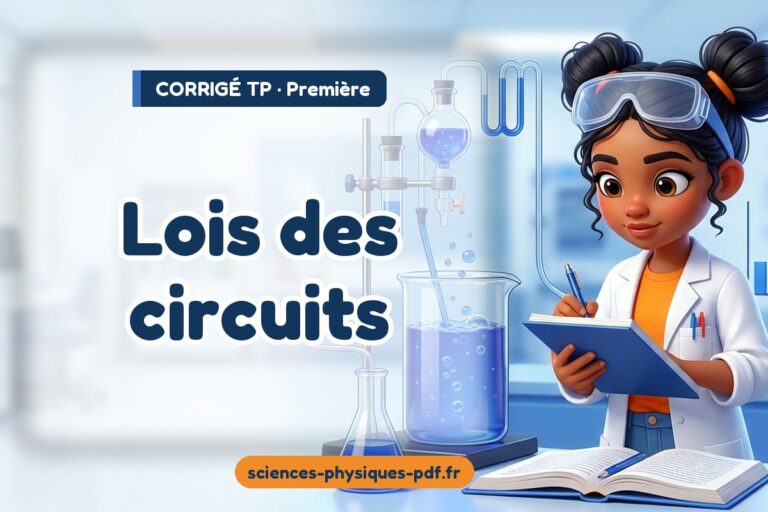 Lois des circuits : corrigé du TP de sciences physiques première – PDF gratuit à télécharger et imprimer