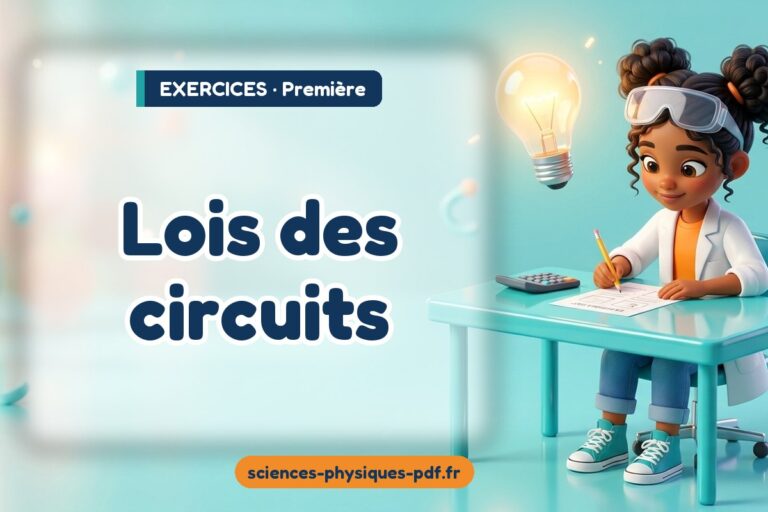 Lois des circuits : exercices de sciences physiques première – PDF gratuit à télécharger et imprimer