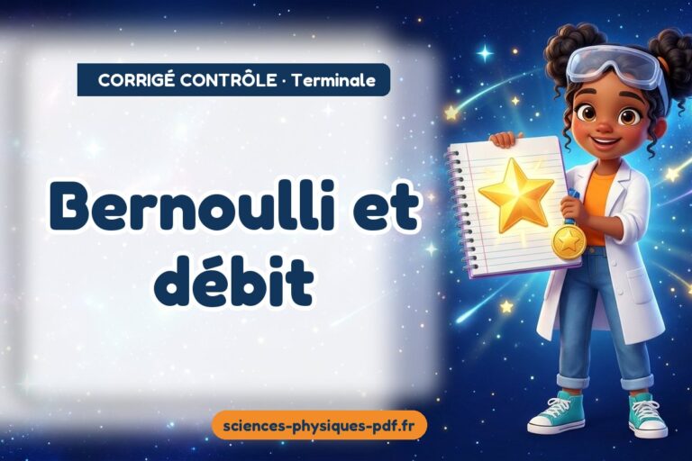 Bernoulli et débit : corrigé du contrôle de sciences physiques terminale – PDF gratuit à télécharger et imprimer
