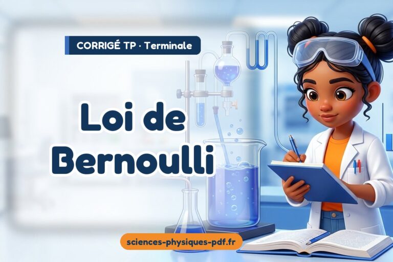 Loi de Bernoulli : corrigé du TP de sciences physiques terminale – PDF gratuit à télécharger et imprimer